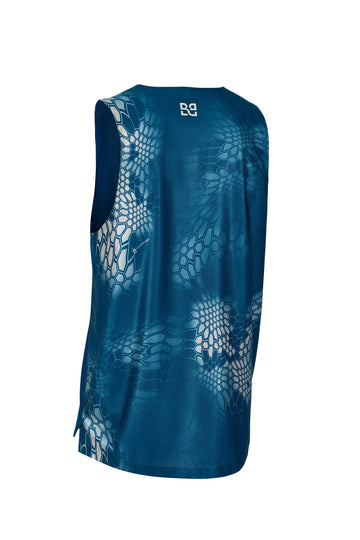 Rekord Run Singlet Cosmos Blue - Men's